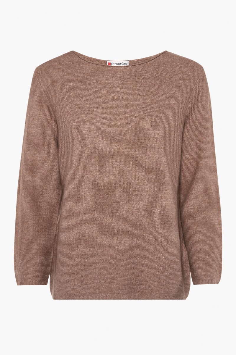 Pull col rond Beige - STREET ONE
