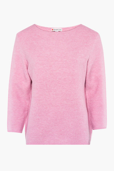 Pull à col rond - rose