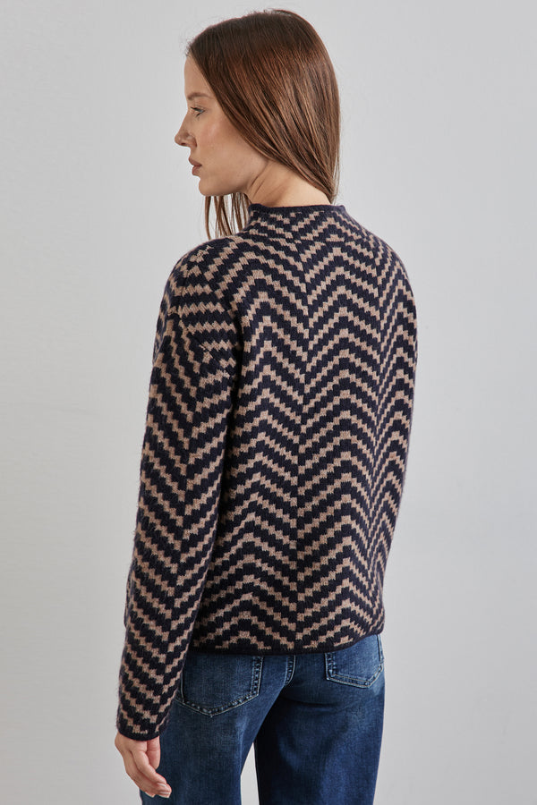 Pull col rond Bleu - STREET ONE