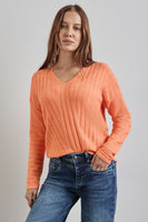 Pull col V Orange - STREET ONE