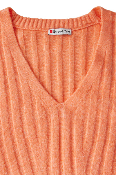 Pull col V Orange - STREET ONE