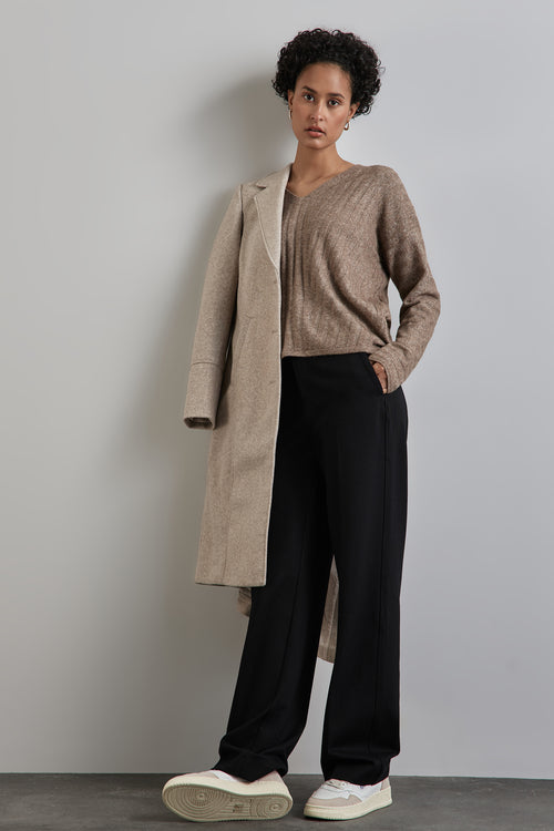Pull col V Beige - STREET ONE