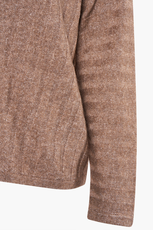 Pull col V Beige - STREET ONE
