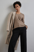 Pull col V Beige - STREET ONE
