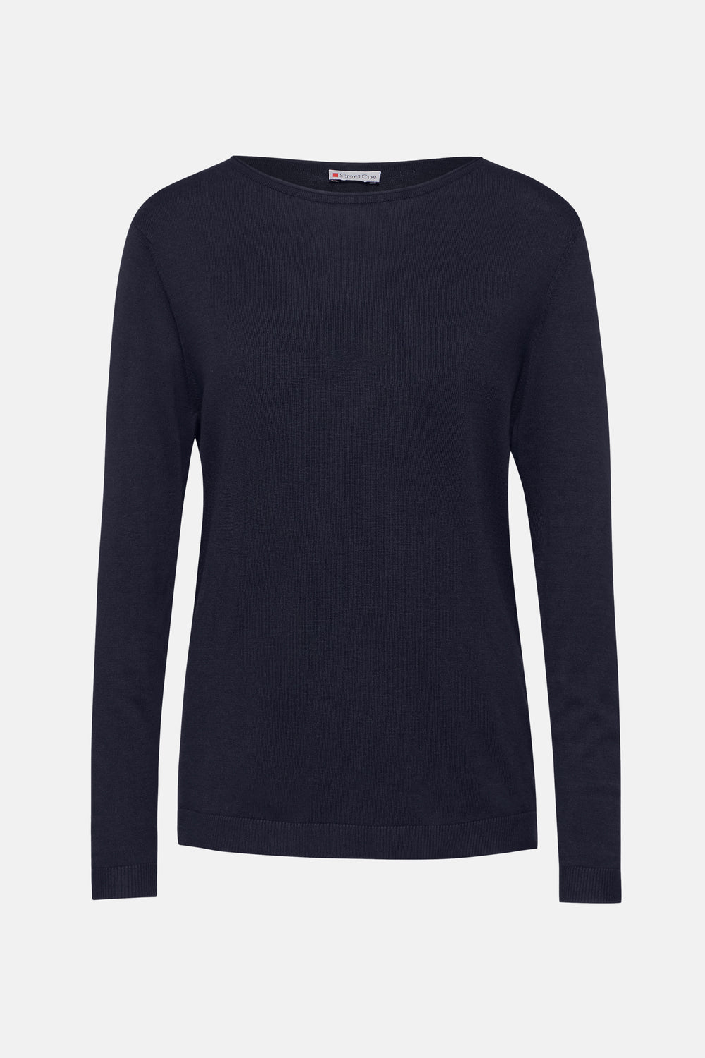 Pull col rond Bleu - STREET ONE