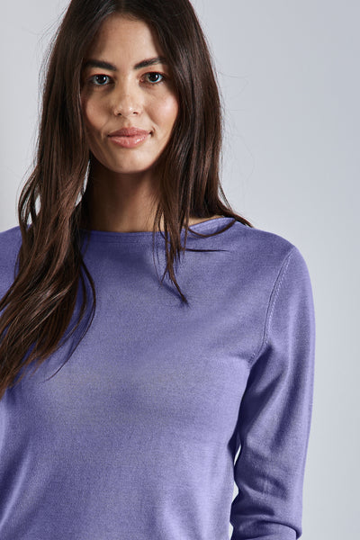 Pull col rond Mauve - STREET ONE