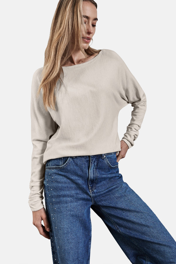 Pull col rond Écru - STREET ONE