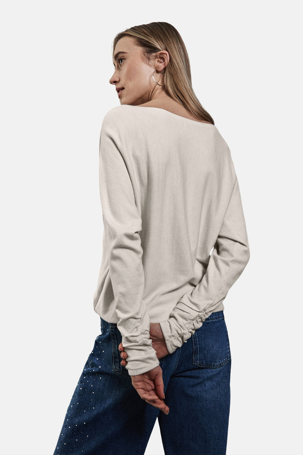 Pull col rond Écru - STREET ONE