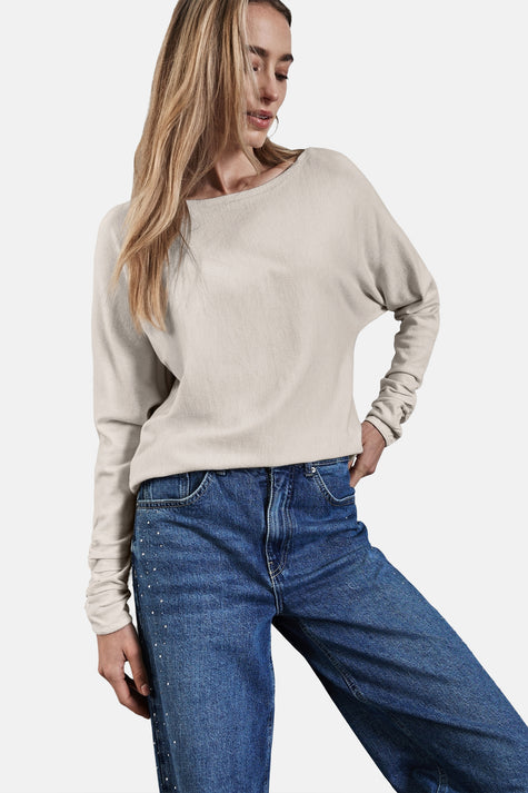 Pull col rond Écru - STREET ONE