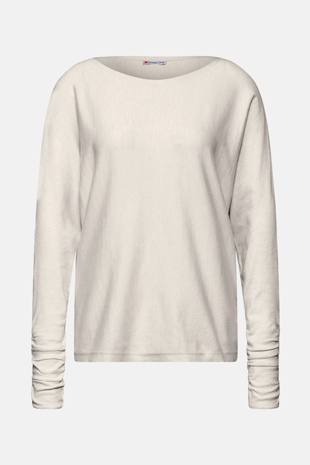 Trui met ronde hals Ecru - STREET ONE