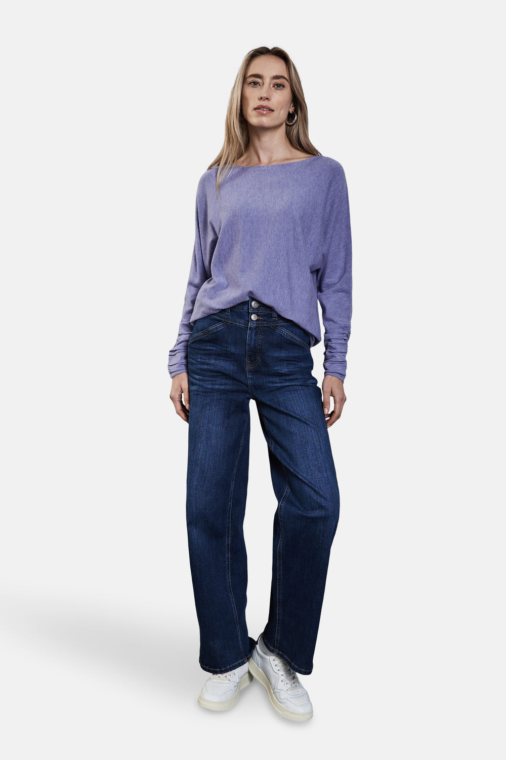 Pull col rond Mauve - STREET ONE