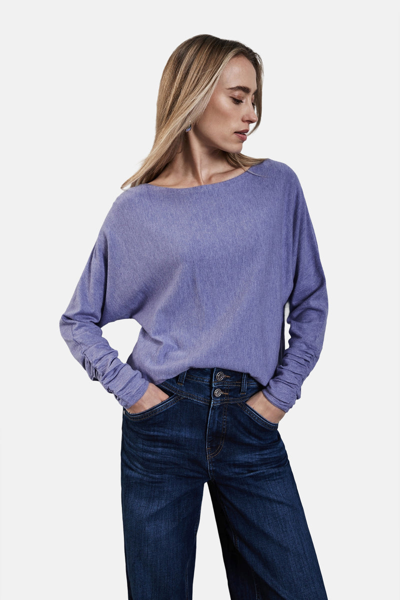 Pull col rond Mauve - STREET ONE