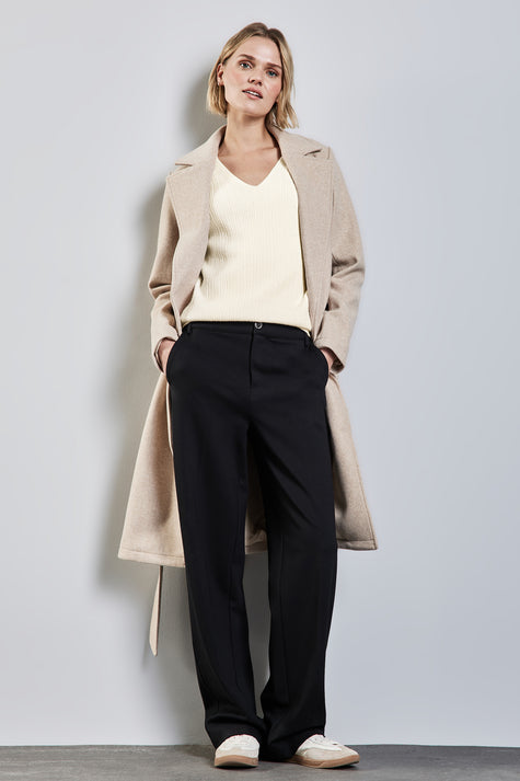 Pull col V Beige - STREET ONE