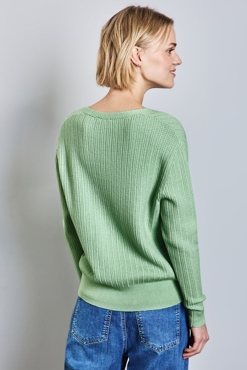 Pull col V VERT - STREET ONE