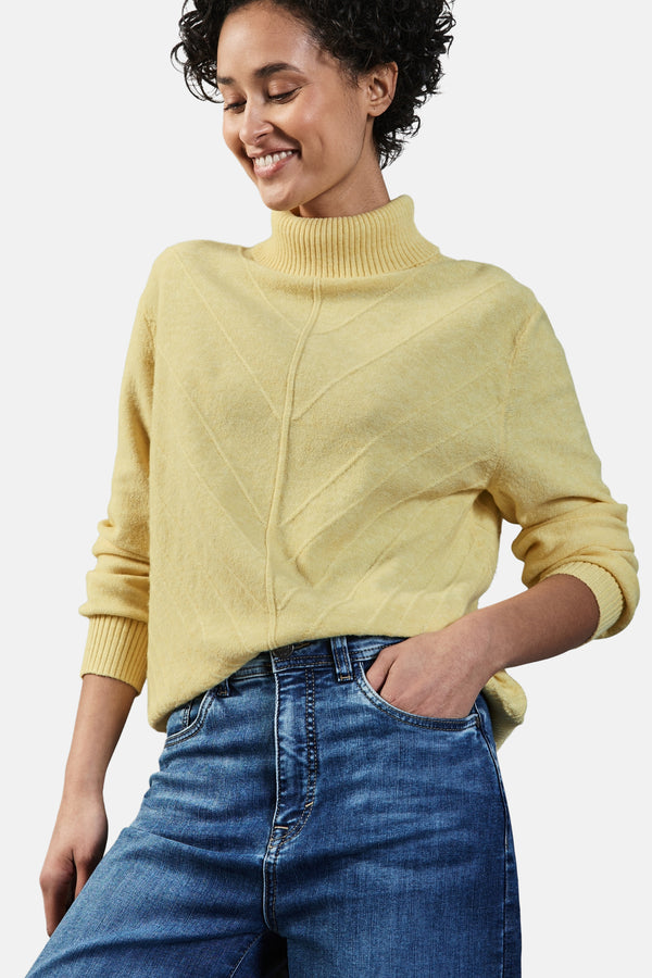 Pull col rond Jaune - STREET ONE