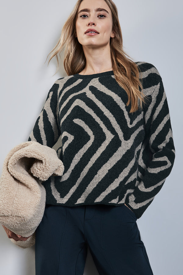 Pull col rond Multicolore - STREET ONE