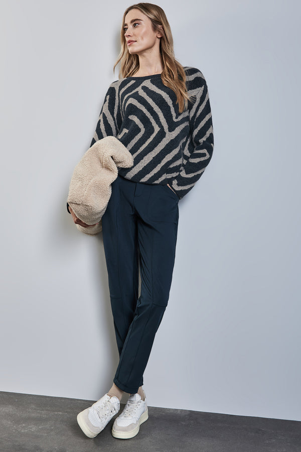 Pull col rond Multicolore - STREET ONE