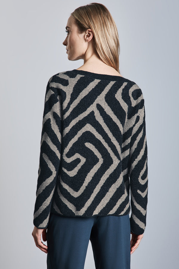 Pull col rond Multicolore - STREET ONE