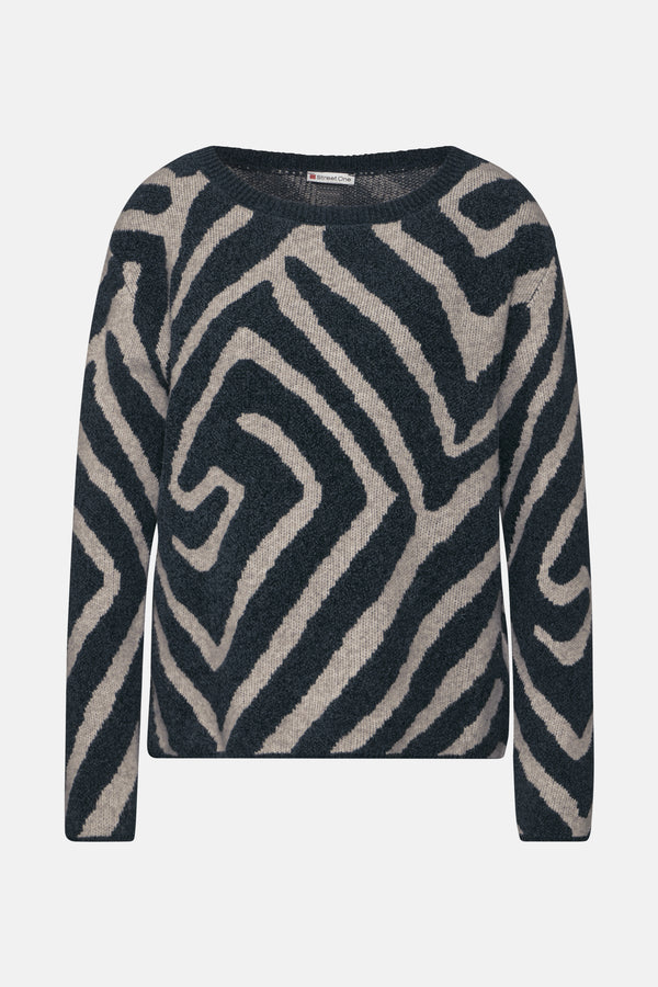 Pull col rond Multicolore - STREET ONE