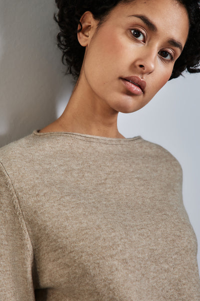 Pull col rond Beige - STREET ONE