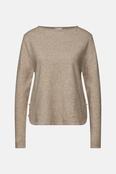 Pull col rond Beige - STREET ONE