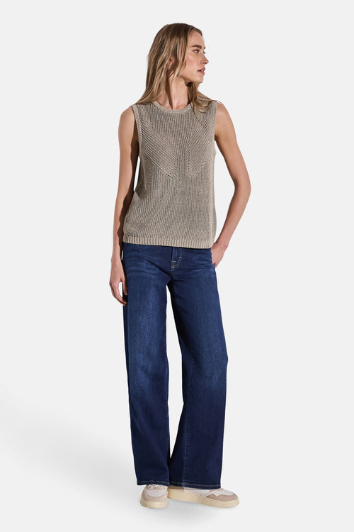 Top (sans manches) KAKI/BRUIN - STREET ONE
