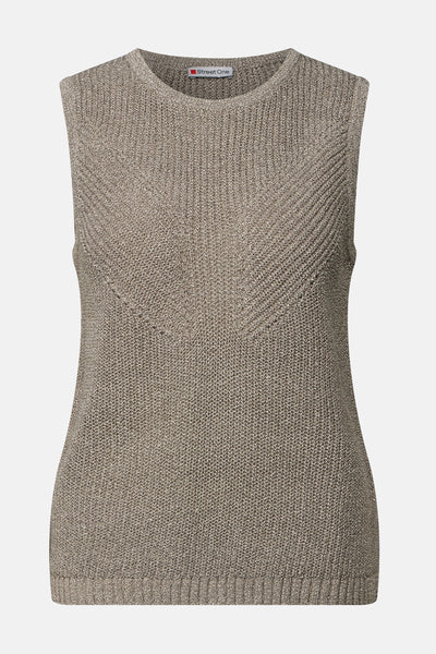 Top (sans manches) KAKI/BRUIN - STREET ONE