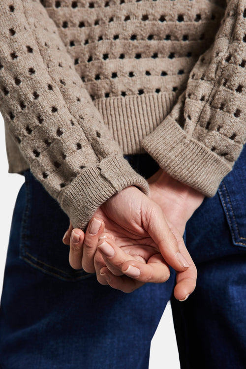 Pull col rond Beige - STREET ONE
