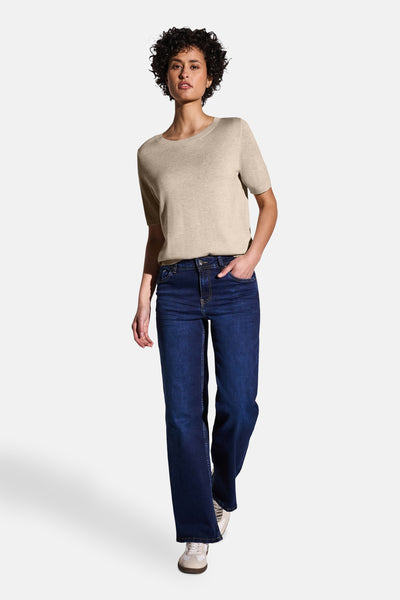 Top uni manches courtes Beige - STREET ONE