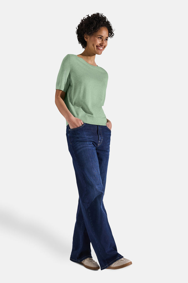 Top uni manches courtes Vert - STREET ONE