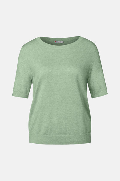 Top uni manches courtes Vert - STREET ONE