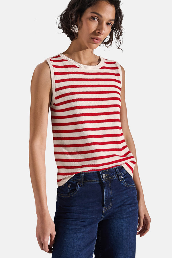 Top (sans manches) Rouge - STREET ONE