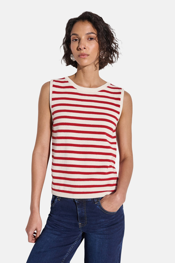 Top (sans manches) Rouge - STREET ONE