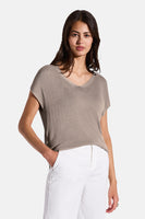 Top uni manches courtes Beige - STREET ONE