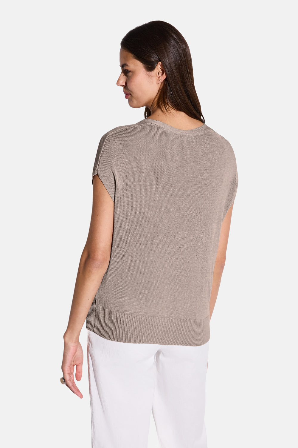 Top uni manches courtes Beige - STREET ONE