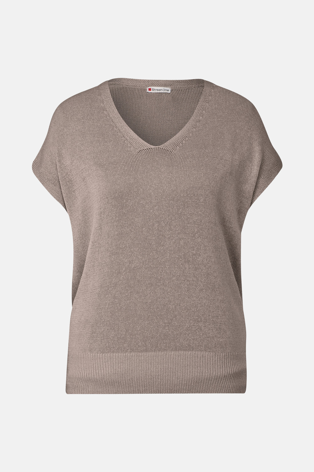 Top uni manches courtes Beige - STREET ONE
