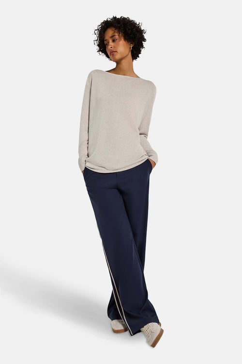 Top uni manches longues beige - STREET ONE