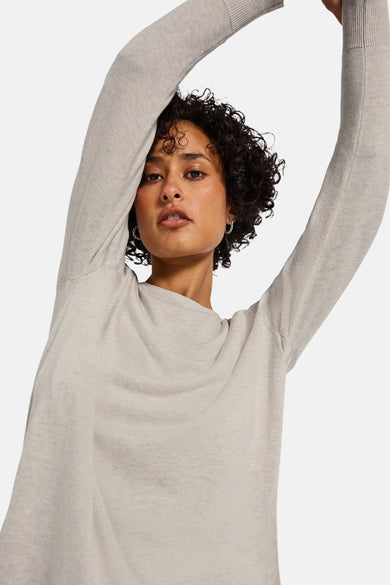 Top (lange mouwen) beige - STREET ONE