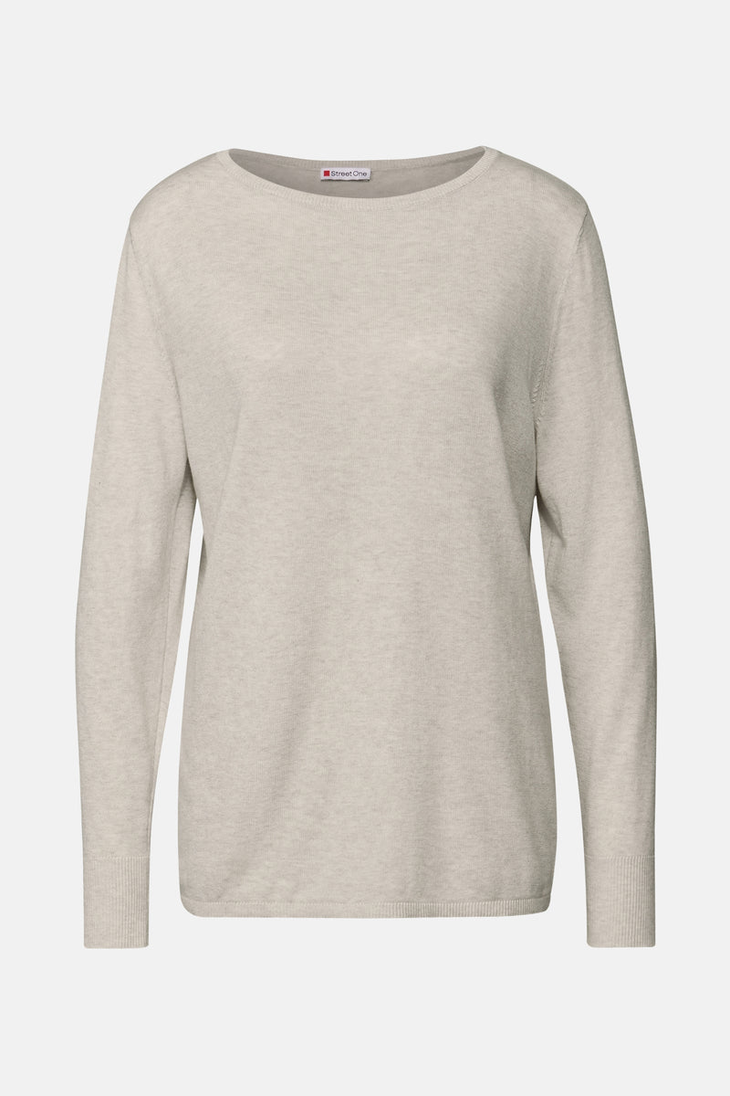 Top (lange mouwen) beige - STREET ONE