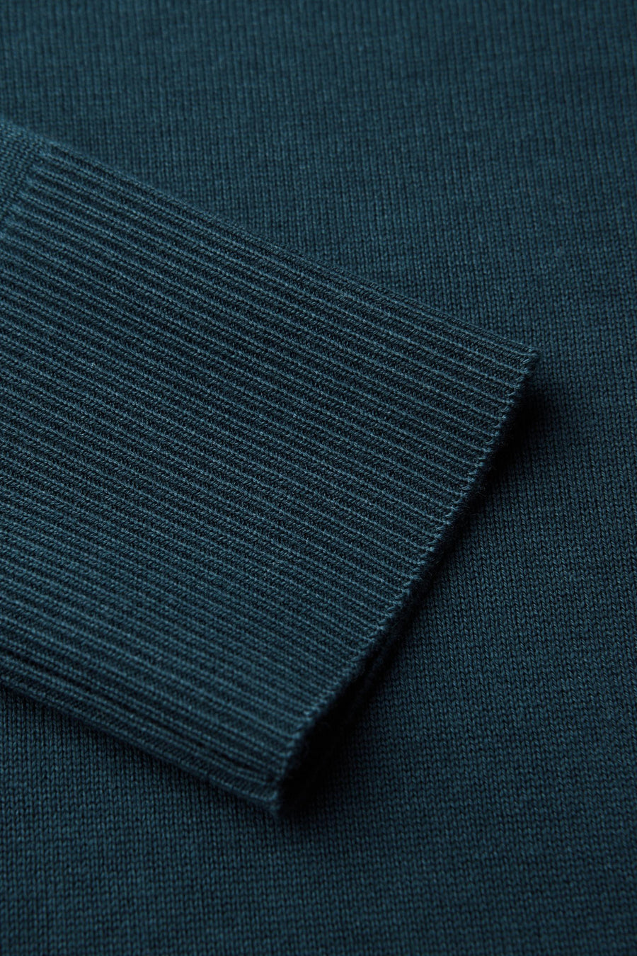 Top met lange mouwen blauw van STREET ONE, met een geribbelde gebreide textuur bij de manchetten.