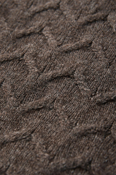 Trui met ronde hals bruin - STREET ONE