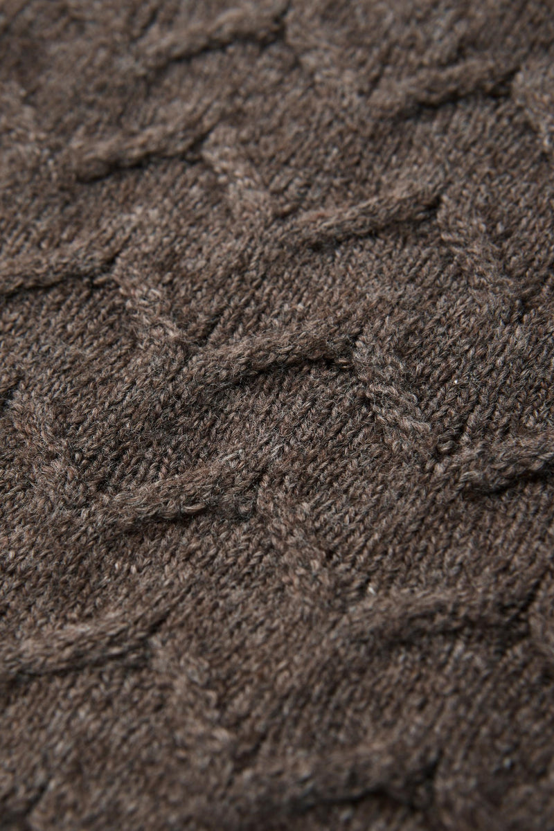 Trui met ronde hals bruin - STREET ONE