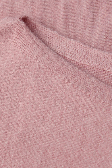 Pull met ronde hals - roze