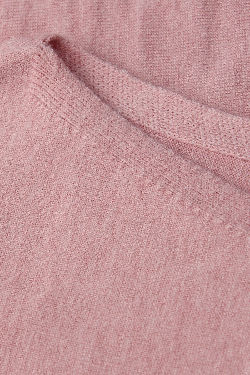 Pull met ronde hals - roze