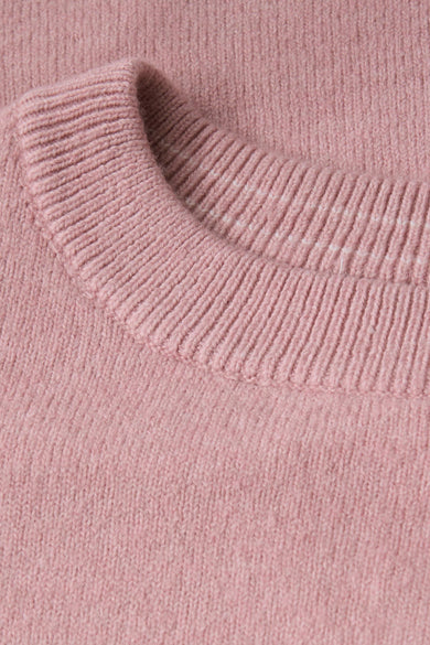 Pull met ronde hals - roze