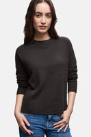 Pull met ronde hals - bruin