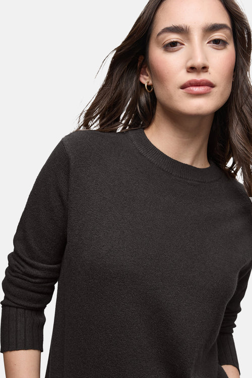 Pull met ronde hals - bruin