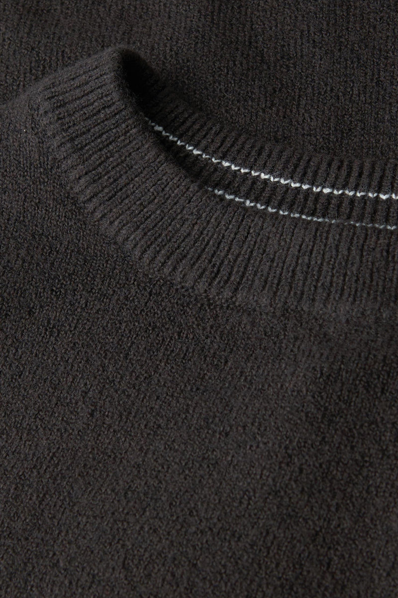 Pull à col rond - brun