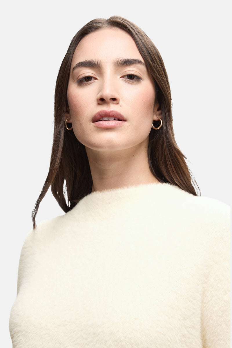 Trui met ronde hals ecru - STREET ONE