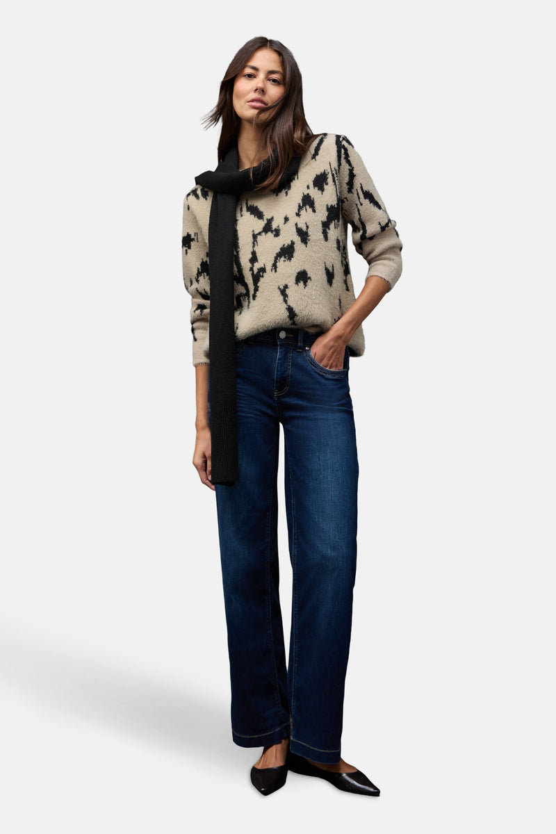 Trui met ronde hals multicolor - STREET ONE